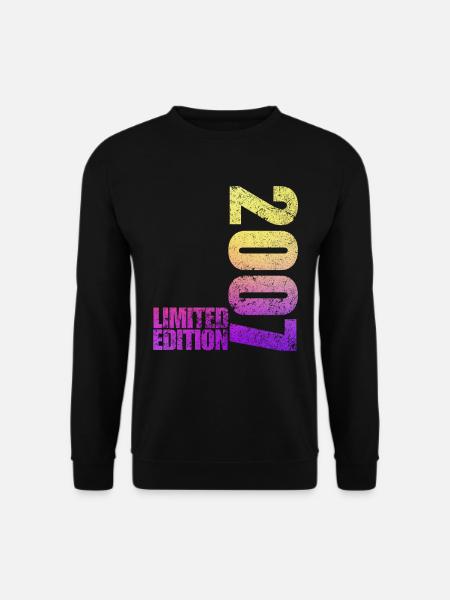 Limited Edition 2007 18th Birthday Gift - Unisex Sweatshirt - black