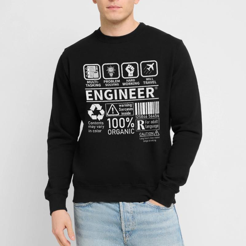 engineer multitasking problem solving hard working Unisex Sweatshirt