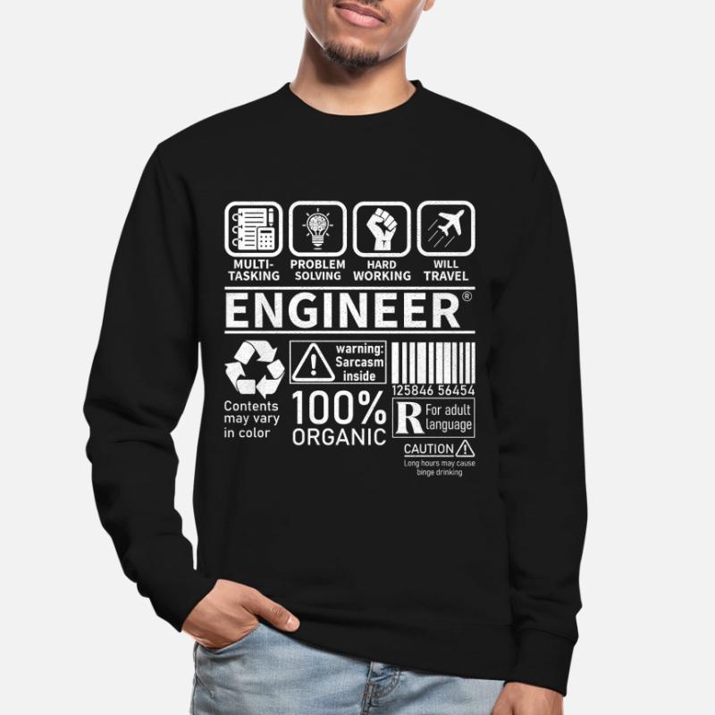 engineer multitasking problem solving hard working Unisex Sweatshirt