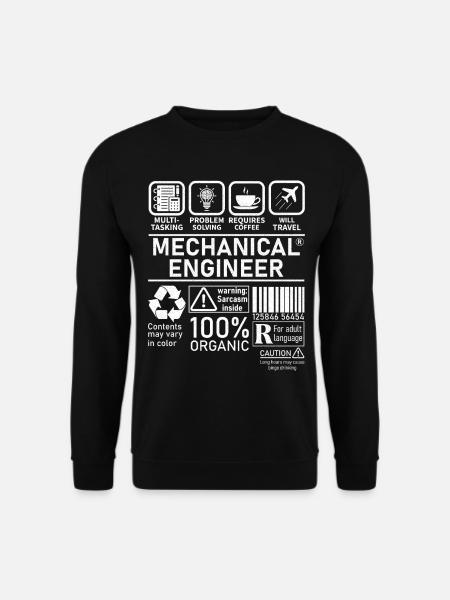 Ingénieur mécanique multitâche résolution de problèmes - Sweat-shirt Unisexe - noir