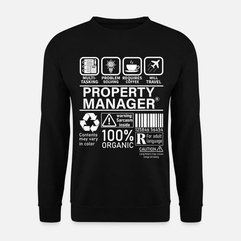 Property Manager Multi Tasking Problem Solving - Unisex Sweatshirt - black