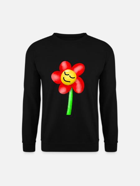 dreamy tired flower flowers summer - Unisex Sweatshirt - black
