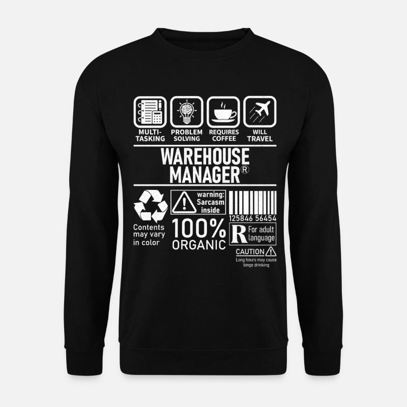 Résolution de problèmes multitâches Warehouse Manager - Sweat-shirt Unisexe - noir