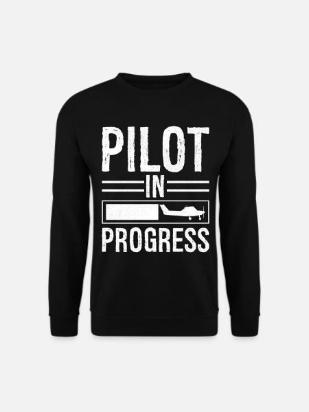 Pilot In progress - Unisex Sweatshirt - black