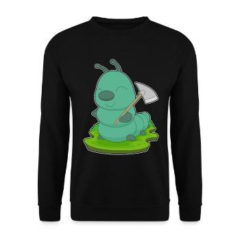 Minage de pioches Caterpillar Miner - Sweat-shirt Unisexe - noir - Devant - Alina (178cm) & Michal (187cm)