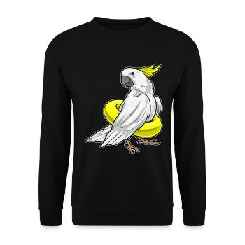 Nage de perroquets Ring Été - Sweat-shirt Unisexe - noir - Devant - Alina (178cm) & Michal (187cm)