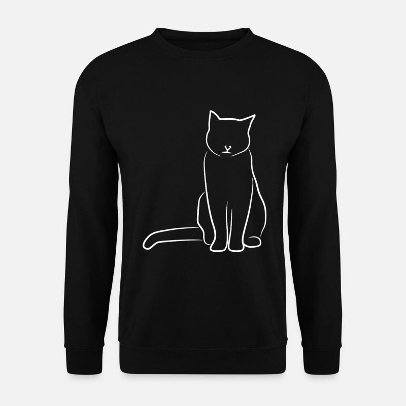 Cat Sketch - Unisex Sweatshirt - black
