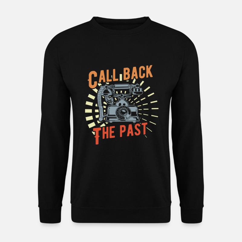 Altes Telefon - Unisex Pullover - Schwarz
