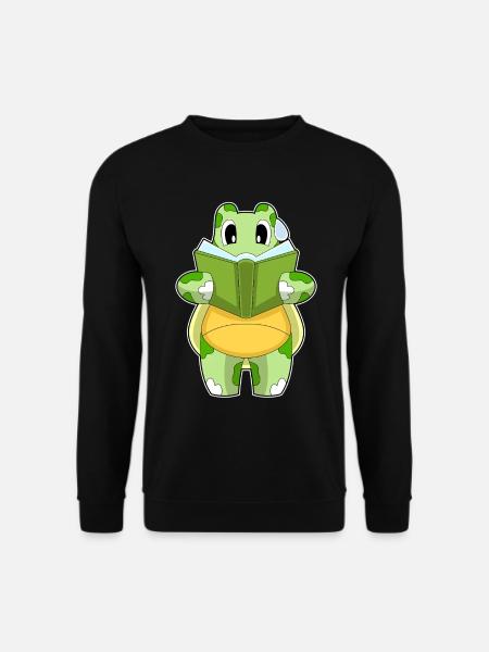 Turtle Nerd Book - Unisex Sweatshirt - black