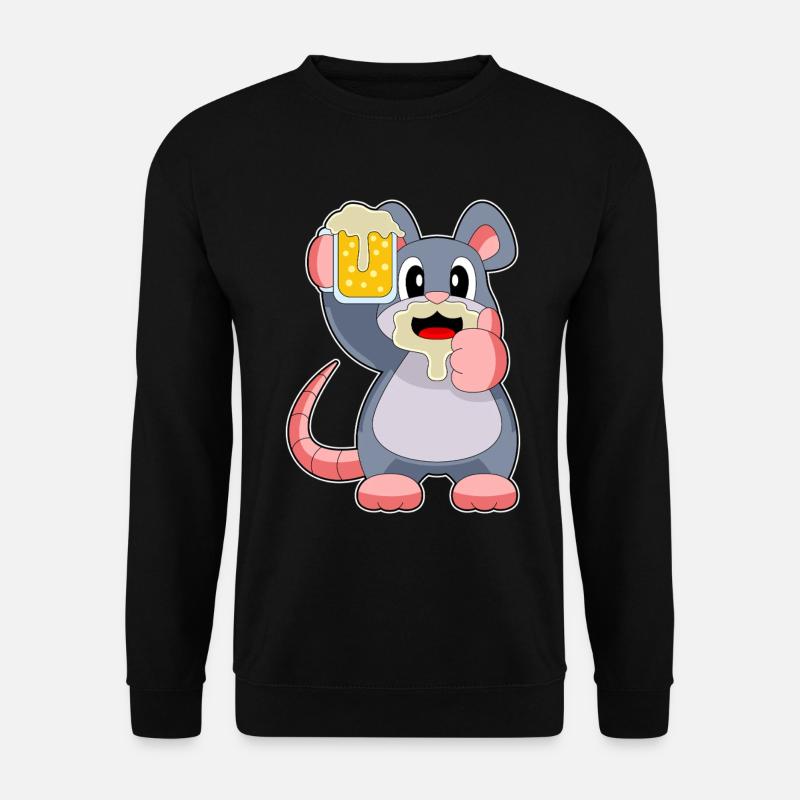Mouse Beer - Unisex Sweatshirt - black