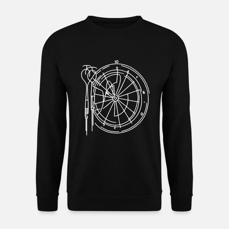Croquis de jeu de fléchettes - Sweat-shirt Unisexe - noir