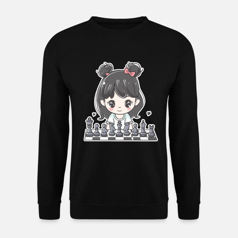 Schachspielerin - Unisex Pullover - Schwarz