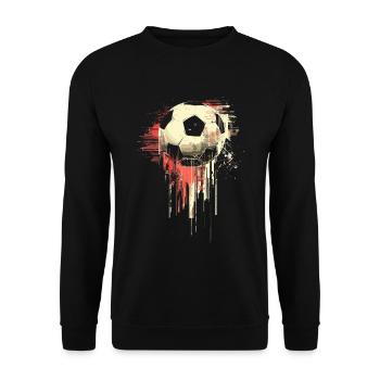 Illustration de football - Sweat-shirt Unisexe - noir - Devant - Alina (178cm) & Michal (187cm)