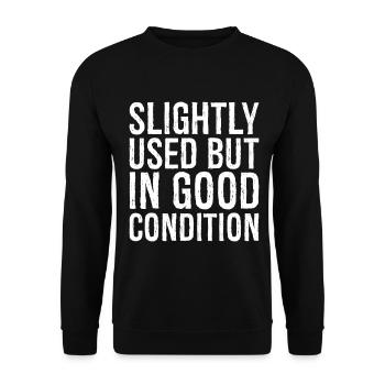 slightly used but in good condition - Unisex Sweatshirt - black - Front - Alina (178cm) & Michal (187cm)