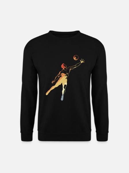 Joueurs de volley-ball vintage - Sweat-shirt Unisexe - noir