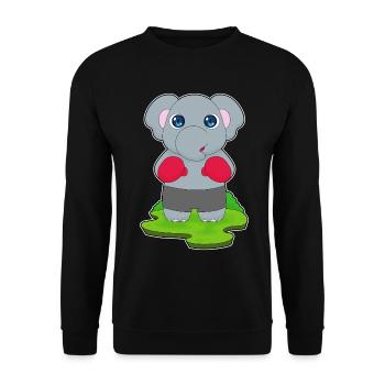 Elephant Boxer Gants de boxe Boxe - Sweat-shirt Unisexe - noir - Devant - Alina (178cm) & Michal (187cm)