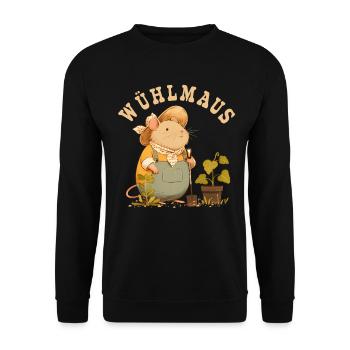 Garden Vole Hobby Gardener Gardener Gift - Unisex Sweatshirt - black - Front - Alina (178cm) & Michal (187cm)