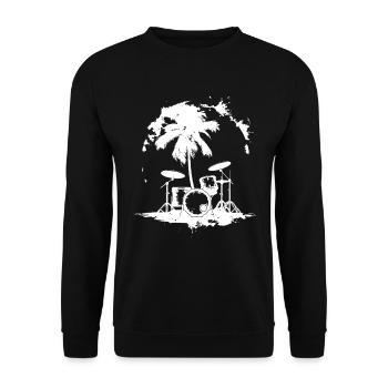 Percussion - Sweat-shirt Unisexe - noir - Devant - Alina (178cm) & Michal (187cm)
