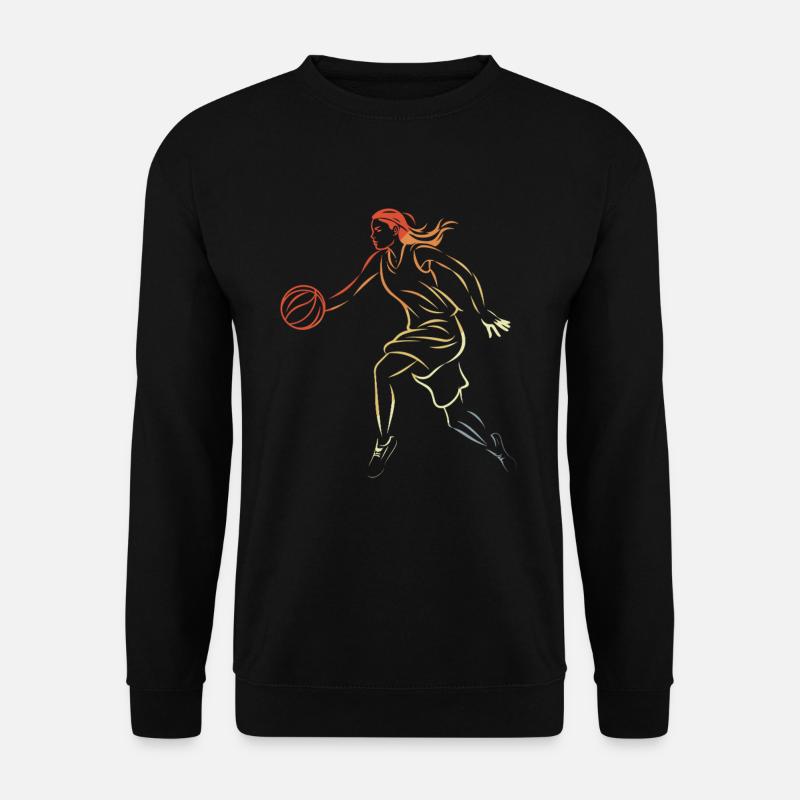 Weiblicher Basketballer - Unisex Pullover - Schwarz