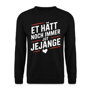 Et Hätt Noch Immer Jot Jejange Kölsch Köln Kölner - Unisex Pullover - Schwarz - Vorne - Alina (178cm) & Michal (187cm)