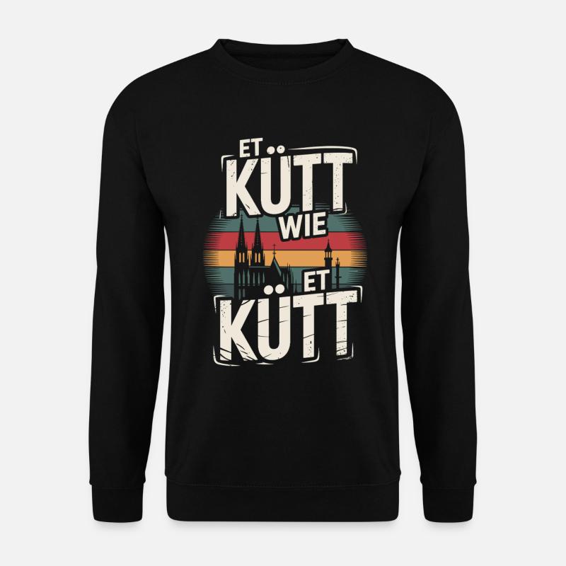 Köln Et Kütt Wie Et Kütt Kölner Grundgesetz Kölsch - Unisex Pullover - Schwarz