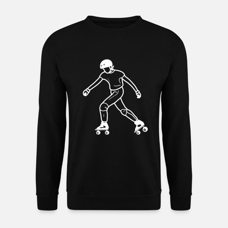 Dessin de patins à roulettes - Sweat-shirt Unisexe - noir