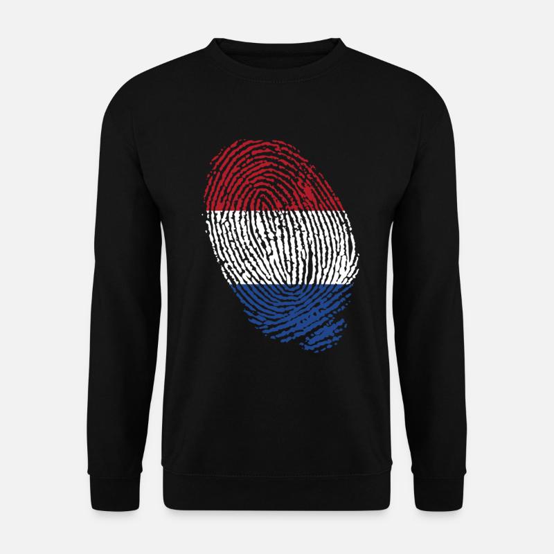Empreintes digitales du drapeau néerlandais - Sweat-shirt Unisexe - noir