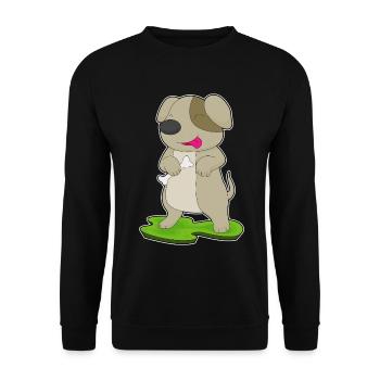 Os de chien - Sweat-shirt Unisexe - noir - Devant - Alina (178cm) & Michal (187cm)