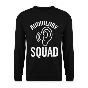 Équipe d'audiologie - Sweat-shirt Unisexe - noir - Devant - Alina (178cm) & Michal (187cm)