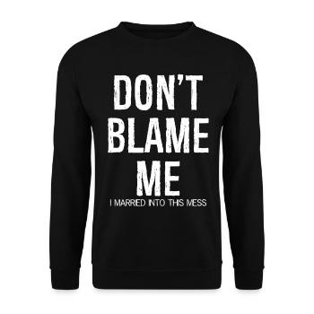 ne me blâmez pas, je me suis mariée dans ce pétrin - Sweat-shirt Unisexe - noir - Devant - Alina (178cm) & Michal (187cm)