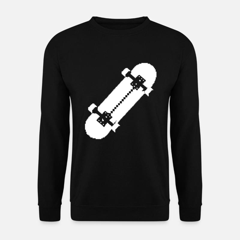 Skateboard Pixel Art - Unisex Sweatshirt - black