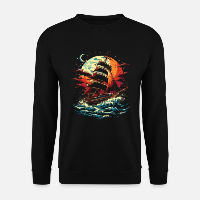 Sailing ship - Unisex Sweatshirt - black
