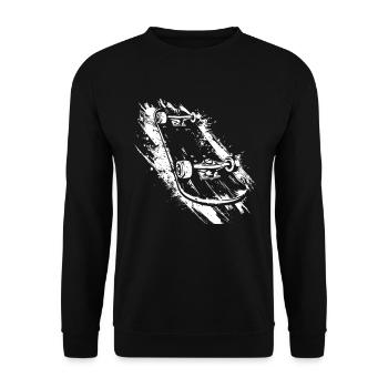 Skateboard - Sweat-shirt Unisexe - noir - Devant - Alina (178cm) & Michal (187cm)