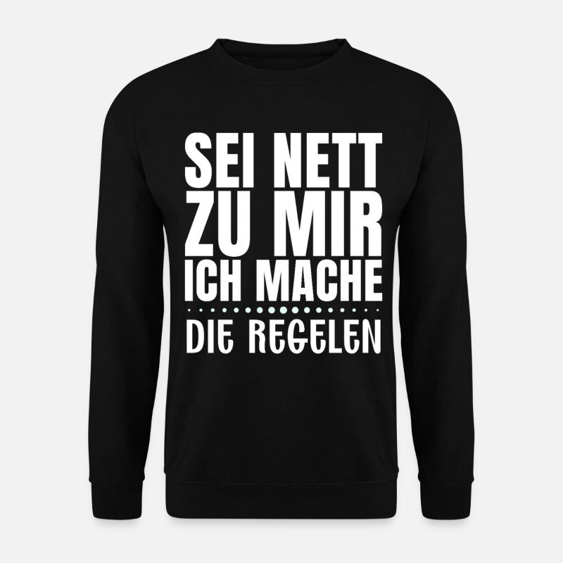 Lustiges Machtwort-Design - Unisex Pullover - Schwarz