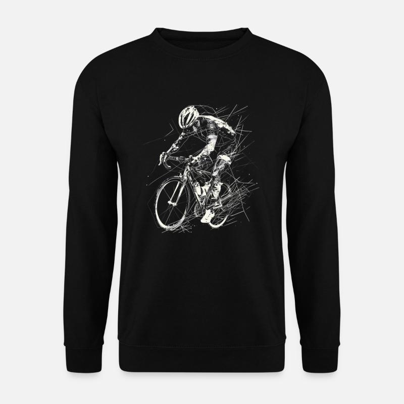 Cyclist Drawing - Unisex Sweatshirt - black