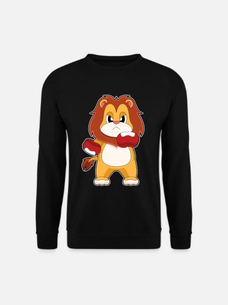 Löwe Boxer Boxhandschuhe Boxen - Unisex Pullover - Schwarz