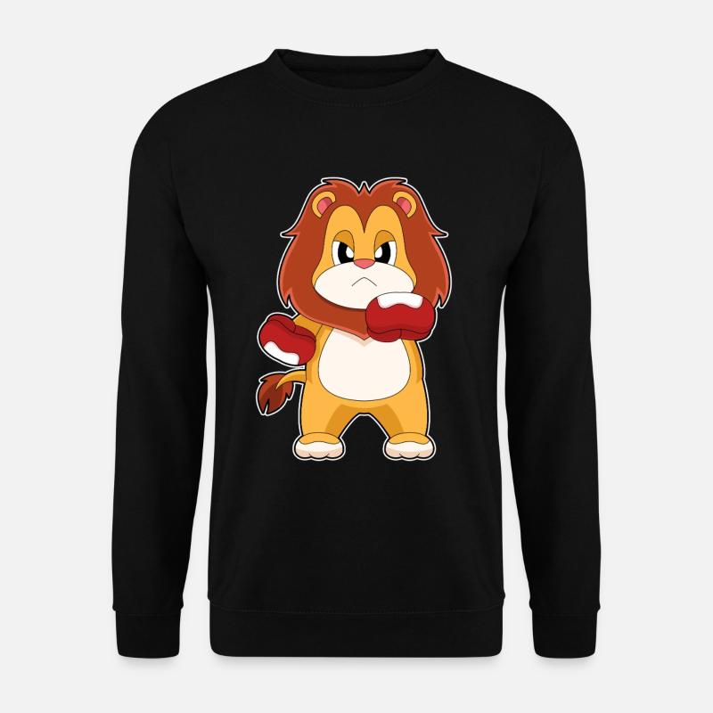 Löwe Boxer Boxhandschuhe Boxen - Unisex Pullover - Schwarz