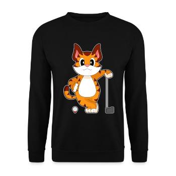 Tiger Golf Golfschläger - Unisex Pullover - Schwarz - Vorne - Alina (178cm) & Michal (187cm)