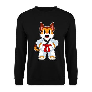 Tiger Karate Kampfsport - Unisex Pullover - Schwarz - Vorne - Alina (178cm) & Michal (187cm)