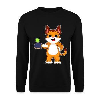 Tiger Tennis de table Raquette de tennis de table - Sweat-shirt Unisexe - noir - Devant - Alina (178cm) & Michal (187cm)