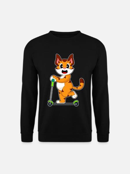 Tiger Scooter - Unisex Sweatshirt - black