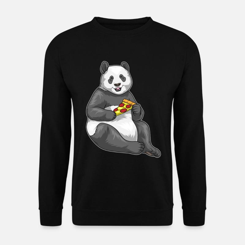 Panda Pizza - Unisex Sweatshirt - black