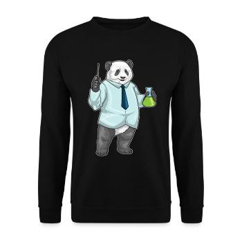 École des professeurs de chimie Panda - Sweat-shirt Unisexe - noir - Devant - Alina (178cm) & Michal (187cm)