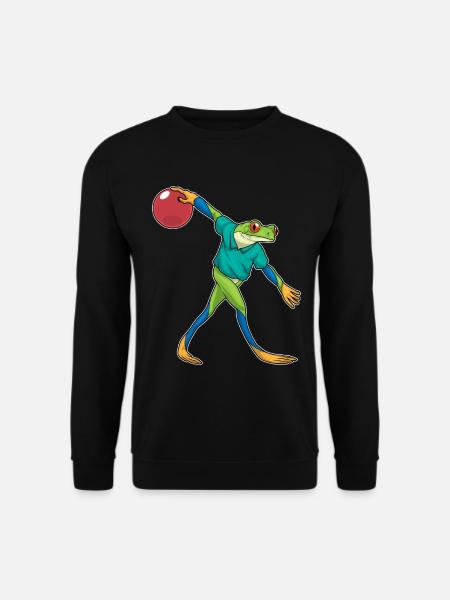 Frog Bowling Bowling Ball - Unisex Sweatshirt - black