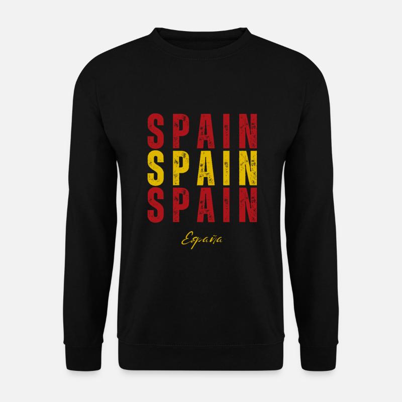 Flagge Spaniens, spanischer Stolz - Unisex Pullover - Schwarz