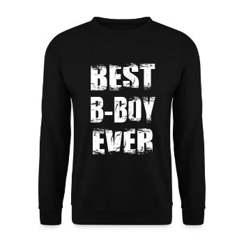 Best B Boy of All Time - Unisex Sweatshirt - black - Front - Alina (178cm) & Michal (187cm)