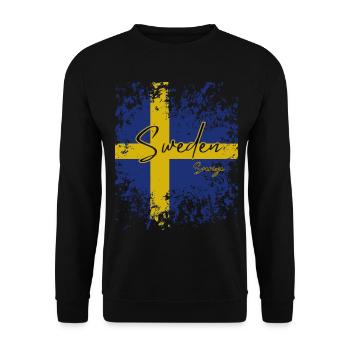 Fierté suédoise, drapeau de la Suède - Sweat-shirt Unisexe - noir - Devant - Alina (178cm) & Michal (187cm)