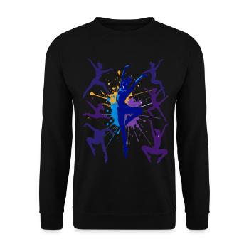 Gymnastique Gymnastique Acrobatie Gymnastique artistique - Sweat-shirt Unisexe - noir - Devant - Alina (178cm) & Michal (187cm)