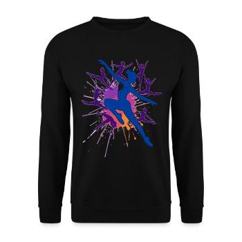 Gymnastique Gymnastique Acrobatie Gymnastique artistique - Sweat-shirt Unisexe - noir - Devant - Alina (178cm) & Michal (187cm)