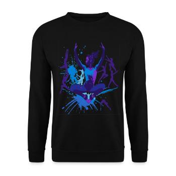 Gymnastique Gymnastique Acrobatie Gymnastique artistique - Sweat-shirt Unisexe - noir - Devant - Alina (178cm) & Michal (187cm)